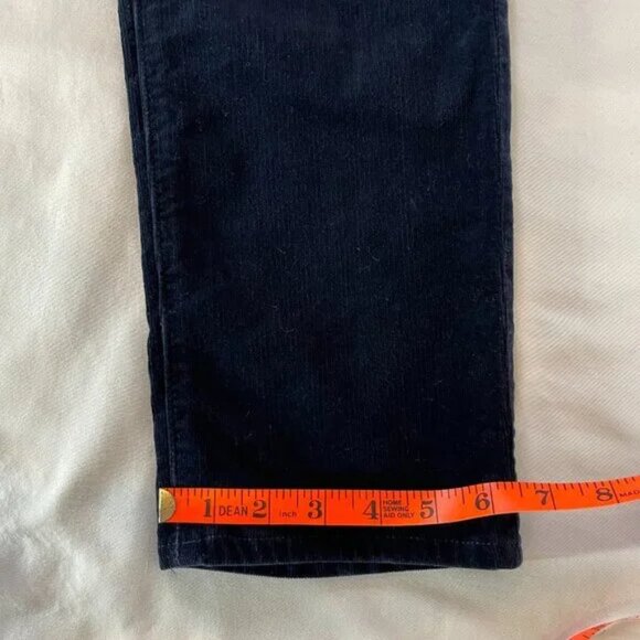 Ag The Stevie Navy Corduroy Ankle Pant Straight Leg Size 32R - Picture 11 of 14
